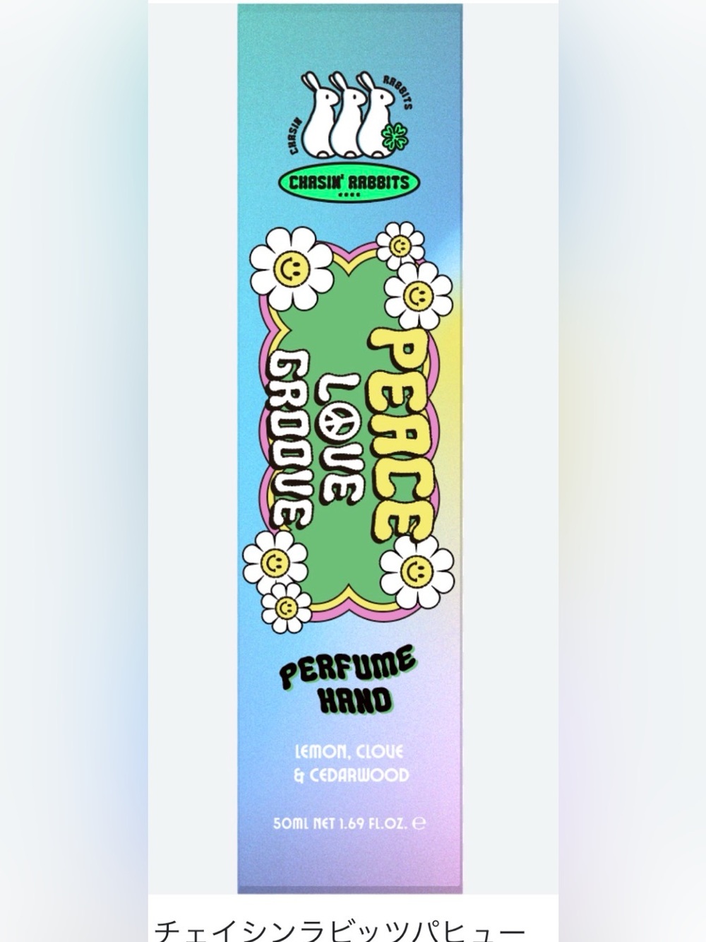 Chasin' Rabbits Peace Love Groove Hand Cream Lemon Clove Cedarwood 50 mL Vegan